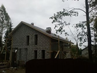 Строительство дома из газобетона фото 24